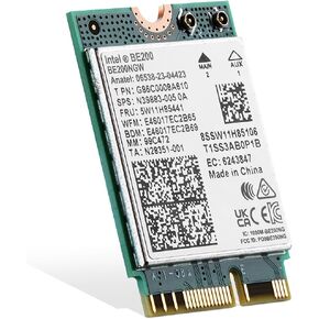 بطاقة Binardat WiFi 6E M.2 AX210NGW WiFi محول الشبكة، شريحة Intel AX210 بلوتوث 5.3، 5400 ميجابت في الثانية ثلاثي الموجات 2.4 جيجا هرتز/5 جيجا هرتز/6 جيجا هرتز OFDMA وMU-MIMO، لأجهزة الكمبيوتر المحمول Windows 10/11 in Kuwait