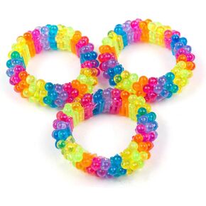 Fun Express BEADED RAINBOW BRACELETS - Jewelry - 12 Pieces