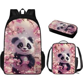 Cute Corgi Kids Backpack Set of 3 School Backpack with Lunch Box Pencil Case Portable Lunch Bag Lightweight Casual Daypacks Child Backpacks For School & Travel