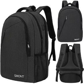 Travel Backpack Laptop Backpack Business Lightweight Laptop Backpack With Usb Charging Port Backpack for Women Men School Backpack Fits 17.5 Inch Laptop Gift For Men And Women Dark Gray