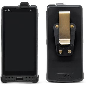Turtleback Holster Pouch Made for Sonim XP10, Vertical Nylon Case with Rotating Belt Clip & Magnetic Closure