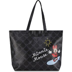 Disney Minnie Mouse Tote bag - Girls, Boys, Teens, Adults - Minnie Mouse Faux PU Leather Tote Handbag
