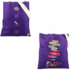FOTAP Six Musical Tote Bag Six Queens Inspired Gift Broadway Musical Merch Broadway Musical Theater Fans Gift