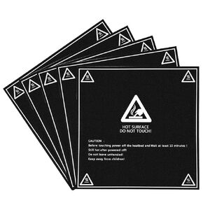 Aitrip 5pcs 220mm x 220mm (8.66’’ x 8.66’’) Heated Bed Sticker Printing Build Sheets Plate Tape Platform Sticker 3D Printing Build Surface Sheetsfor 3D Printer CR-10 CR-10S Lulzbot TAZ 6 Ender3