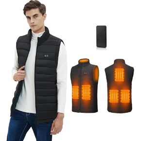 MEXITOP Heated vest for Men Women with Battery Pack 9V Lightweight battery powered heated vest Outdoor Winter