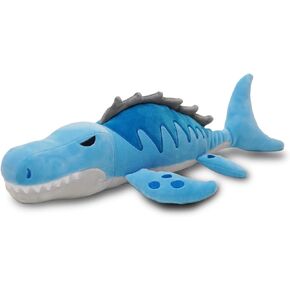 Blue Mosasaurus Plushie Toy - 17 Inches Stuffed Animal Plush - Plushy and Squishy Mosasaurus with Soft Fabric and Stuffing - Cute Toy Gift for Boys and Girls