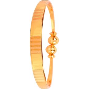 Touchstone New Indian Bollywood Finely Handcrafted Beautiful Peeled Metal Gorgeous Designer Jewelry Openable Free Size Bracelet in Gold Tone for Women.