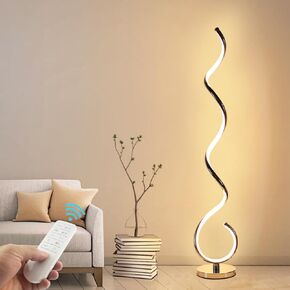 BESKEITE RGB Spiral Floor Lamps for Living Room, Smart LED Corner Floor Lamp for Bedroom with Remote APP Control, Modern Standing Lamp with Music Sync Color Changing Mood Lighting for Home Decor in Kuwait