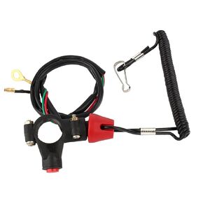 Marine Kill Stop Switch Lanyard, Engine Safety Stop Lanyard Cord Kill Stop Switch, Safety Tether Lanyard for Motor ATV Boat Outboard