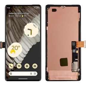LCD Digital Display Replacement Compatible with Google Pixel 7 Pro GP4BC GE2AE(Black with Frame) LCD Display Touch Screen Digitizer Assembly with Repair Tools-6.7inch