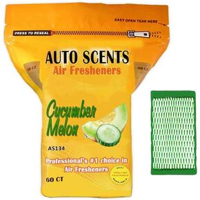 Professional Air Freshener Pads - Remove the Worst Smells with These Heavy Duty Pads (60 Pads per Pack) (Cucumber Melon)