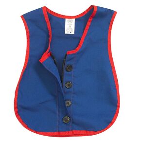 Children's Factory Manual Dexterity Combo Zipper/Button Vest Classroom Furniture (CF361-319) Blue 17.5 x 13.5
