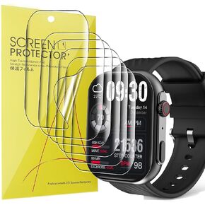 Compatible for BYBUKCKR Smart Watch Screen Protector, [6 Pack] Full Coverage TPU Clear Film Compatible for PJYUBVOR 2.0" ZL80, BYBUKCKR ZL80 Smart Watch 2023 (6 Pack)