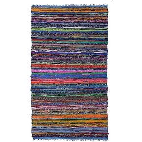 Ekakshx Hand Woven Jute Braided Rug, 2'x3' Natural Color Door Mat Entryway Rug Reversible Farmhouse Accent Rugs for Living Room, Kitchen, Bedroom - 24x36 Inches