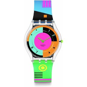 Swatch Casual Watch Multicolor Quartz Bio-sourced NEON HOT RACER