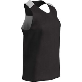 CHAMPRO womens Middie Girls' Jersey Middle Reversible Girls Lacrosse Polyester Pinnie, Black, Large US