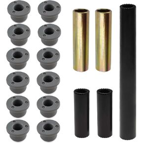 Club Car Precedent Bushing Kit, Golf Cart Front Lower Spring & Front Upper A Arm Bushings and Sleeves, Suitable for Precedent 2004-Up, OEM# 102287701, 102287601 (Gray)