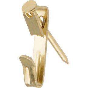 Hillman 42087 Brass Conventional Picture Hanger 30lbs Value Pack of 50