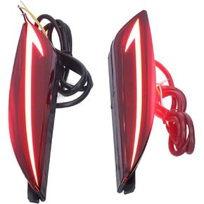 Tbest Rear Bumper Light,2pcs LED Rear Bumper Light Driving Brake Lamp Turn Signal Fit for Sonata 2010 2015