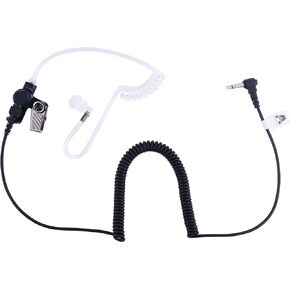 Listen Only Earpiece for Motorola Radio,1 Pin 3.5mm Surveillance Kit Acoustic Tube Headset for Walkie Talkie