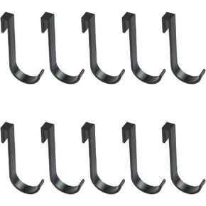 Oedema 10 PCS S Hooks for Hanging 2.28" Length Pot Rack Hooks Gold Small Hooks for Kitchen Utensils, Plants, Bags, Pots, Aluminum Alloy