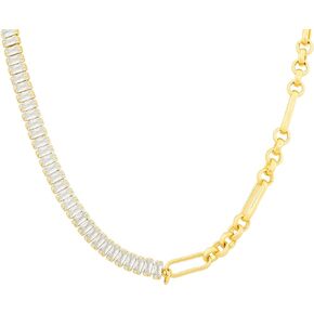 Sacina Gold Tennis Choker Necklace, Tennis Chain Necklace, Tennis Necklace for Women, Cubic Zirconia Necklace, Christmas Jewelry Gift for Women