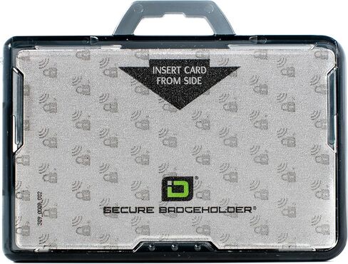 RFID Blocking Badge Holder Landscape DuoLite by Identity Stronghold - FIPS Approved Badge Holder - 100% USA Made (Pink) in Saudi Arabia