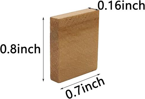 400 قطعة من بلاط الحروف الخشبية الفارغة، مربعات خشبية فارغة غير مكتملة مقاس 0.8 × 0.7 بوصة للحرف اليدوية والديكور ونحت النقش بالليزر in Kuwait