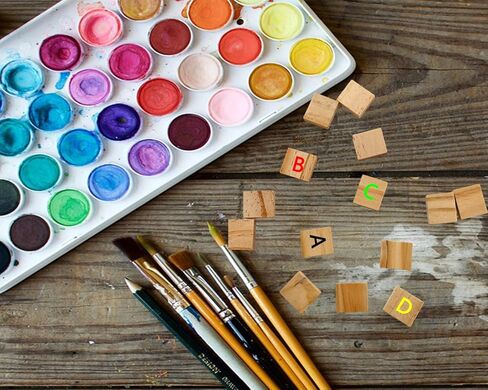 400 قطعة من بلاط الحروف الخشبية الفارغة، مربعات خشبية فارغة غير مكتملة مقاس 0.8 × 0.7 بوصة للحرف اليدوية والديكور ونحت النقش بالليزر in Kuwait