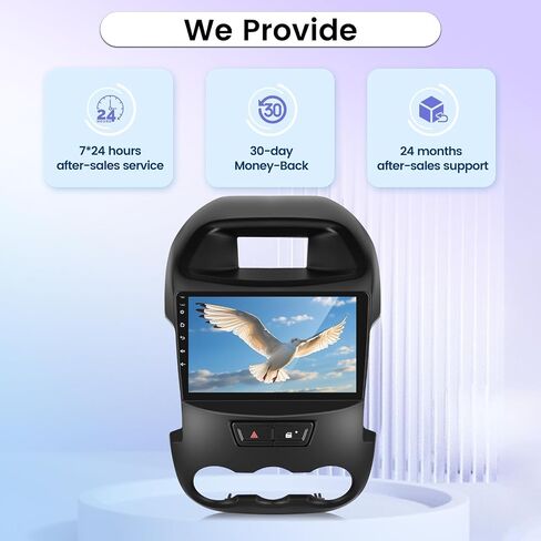 [8 Core 4+64G] Android 13 Car Radio for Ford Ranger 2012-2015 with Wireless Carplay and Android Auto - 9 Inch IPS 1280 * 720 Touchscreen Car Stereo - DSP 32EQ / WiFi/GPS + AHD Backup Camera in Saudi Arabia