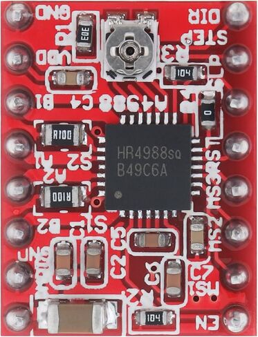 3Pcs Stepper Motor Driver Module with Heat Sink Compatible with Stepstick Stepper A4988 3D Printer Reprap in Saudi Arabia