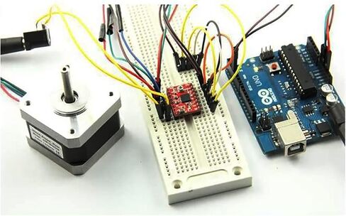 3Pcs Stepper Motor Driver Module with Heat Sink Compatible with Stepstick Stepper A4988 3D Printer Reprap in Saudi Arabia