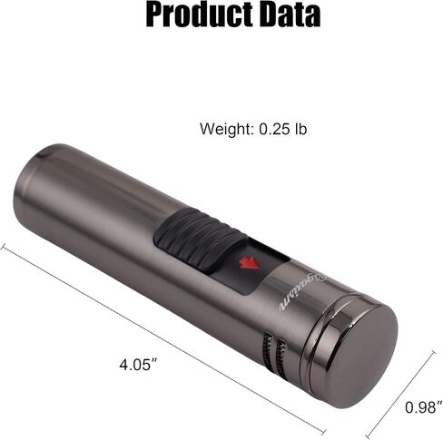 Triple Torch Jet Flame Cigar Lighter, Windproof Outdoor Camping Lighter, Cigar Punch (Gloss Silver) in Saudi Arabia