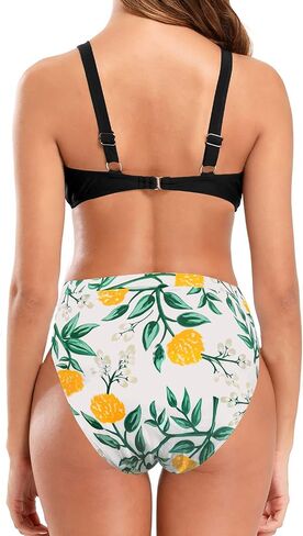 SHEKINI Women's V Neck Push Up Sexy Bikini High Waist Two Piece Swimsuit Triangle Bathing Suit in Saudi Arabia