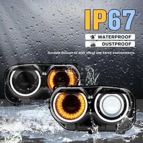 Carbon Fiber Front Headlight Cover for Dodge Challenger 2015-2021 Exterior Lamp Headlight Trim Frame Headlight Bezel Set in Saudi Arabia