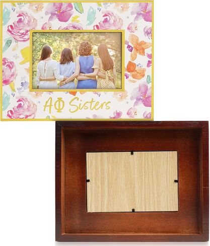 Sorority Shop Kappa Delta Sister Picture Frames with Cute Floral Design, for 4" x 6" Pictures, KD Sorority Gifts, Big Little Sorority Gift, Kappa Delta Gifts for Women in Saudi Arabia