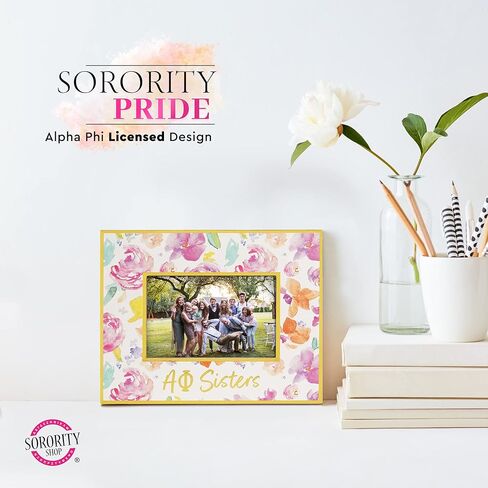 Sorority Shop Kappa Delta Sister Picture Frames with Cute Floral Design, for 4" x 6" Pictures, KD Sorority Gifts, Big Little Sorority Gift, Kappa Delta Gifts for Women in Saudi Arabia