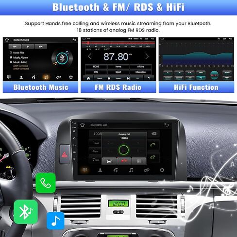 2+64G Android 13 Car Stereo for Hyundai Sonata NF 2004-2008 with Wireless Apple Carplay Android Auto, 9 inch Touch Screen GPS FM RDS HiFi Audio Mirror Link SWC Bluetooth WiFi +AHD Camera & MIC in Saudi Arabia