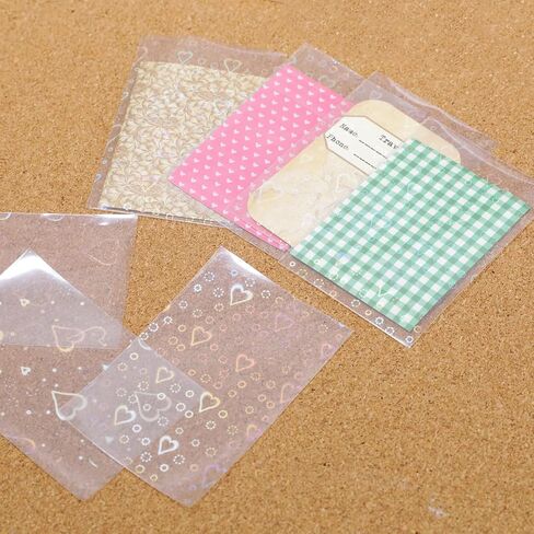 150 Pcs Photocard Sleeves Love Heart Kpop Photocard Sleeves Laser Flashing Card Sleeves Foil Card Protective Sleeve, 61x88mm in Saudi Arabia