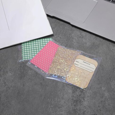 150 Pcs Photocard Sleeves Love Heart Kpop Photocard Sleeves Laser Flashing Card Sleeves Foil Card Protective Sleeve, 61x88mm in Saudi Arabia