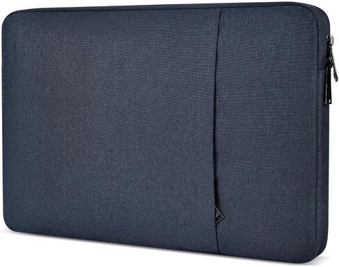 18 inch Portable Monitor Sleeve, Padded Shockproof Protective Carrying Case Bag with Accessory Pocket, Water-Resistant Monitor Display Bag for 18.5 inch Portable Monitors -Navy Blue in Kuwait