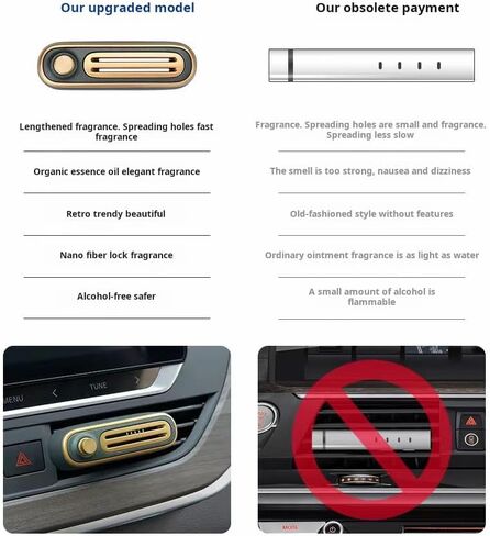 Car Air Freshener Car Air Freshener Clip Set, Cologne, Orange, LemonOsmanthus Marine Essential Oil ScentCar Diffuser Ventilation ClipWomen's Car Fragrance Decoration Accessorie (Cologne) in Saudi Arabia
