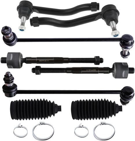 OCPTY - New 8-Piece For 2009-2014 For Nissan Murano Front Inner Outer Tie Rod End Front Sway Bar End Link Front Steering Rack Boots in Saudi Arabia