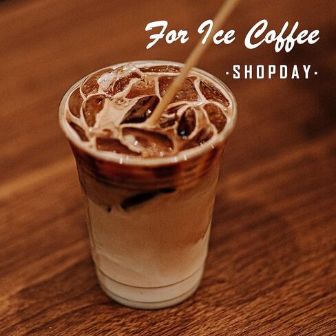 SHOPDAY Disposable Plastic Cups with Lids 8 oz Clear Plastic Cups 50 Pack, Cold Drink Containers Party Cups for Beverage Coffee Soda Juice Smoothie in Saudi Arabia