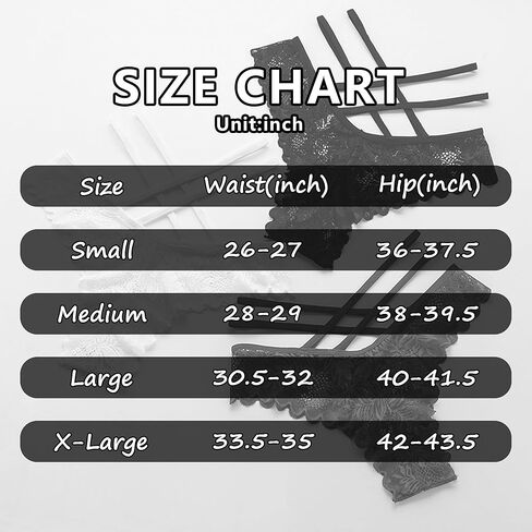 Women Sexy Lace Bikini Panties High Waisted V-Shape Criss Cross Panties Ladies Cute Hipster Briefs Multipack in Saudi Arabia