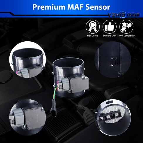 Mass Airflow Sensor AF10044 Fits for:-Chevy Camaro Corvette C1500 2500 3500 Pickup Express for:-GMC K1500 for:-Cadillac Escalade 5.7L 6.5L 1994-2002 OE#86-8308, 25179711, 19207203, 2134657 in Saudi Arabia