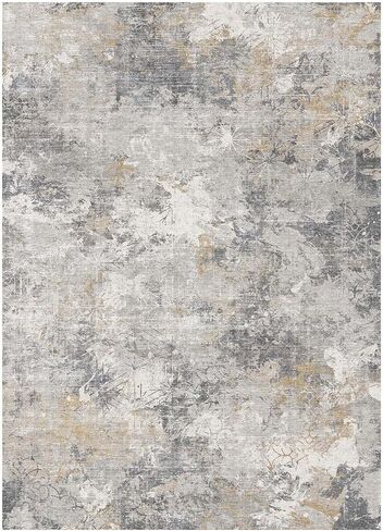 Washable Rug 2×3, Modern Abstract Living Room Rug, Medium Pile Non Slip Rug, Indoor Small Carpet Rugs for Entryway, Kitchen, Bathroom, Laundry, Door Mat, Dark Blue+Beige in Saudi Arabia
