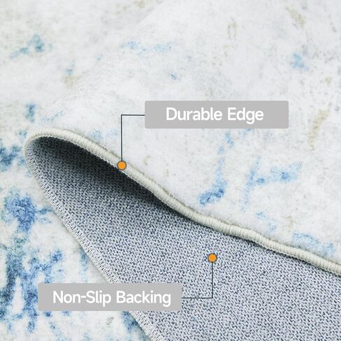 سجادة قابلة للغسل 2×3، سجادة منطقة صغيرة مجردة حديثة، سجادة متوسطة الحجم غير قابلة للانزلاق، سجاد سجاد داخلي قابل للطي للمدخل، المطبخ، الحمام، الغسيل، سجادة الباب، بني فاتح + متعدد in Kuwait