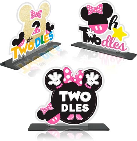 الكرتون الذهبي الوردي الفأر سعيد 2 عيد ميلاد الجدول المركزية الجدول القبعات أوه twodles موضوع الجدول ديكورات ديكور لصبي فتاة الأميرة 2 عيد ميلاد لوازم حفلات التصوير الفوتوغرافي كشك الصور الدعائم in Kuwait