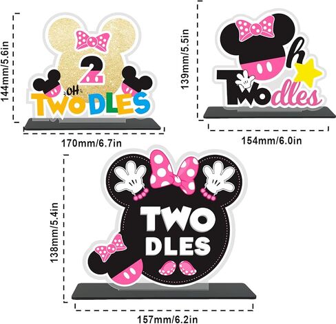 الكرتون الذهبي الوردي الفأر سعيد 2 عيد ميلاد الجدول المركزية الجدول القبعات أوه twodles موضوع الجدول ديكورات ديكور لصبي فتاة الأميرة 2 عيد ميلاد لوازم حفلات التصوير الفوتوغرافي كشك الصور الدعائم in Kuwait